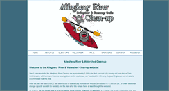 Desktop Screenshot of alleghenyrivercleanup.com